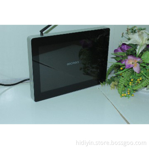 13.3" battery powered digital picture frame slideshow ad player